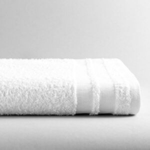 Bath Towel 24 X 48 Inch Cotton 85% / Polyester 15% White Reusable