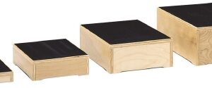 Nested Climbing Stools 10 X 12 X 2 Inch, 12 X14 X 4 Inch, 14 X 18 X 6 Inch, 16 X 20 X 8 Inch