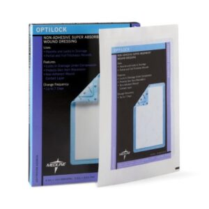 Super Absorbent Dressing OptiLock 6-1/2 X 10 Inch Rectangle