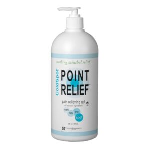 Topical Pain Relief Point Relief ColdSpot 0.06% – 12% Strength Menthol / Methyl Salicylate Topical Gel 32 oz.