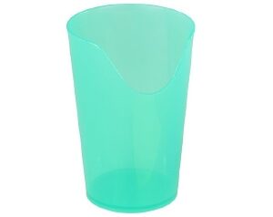 ADL Dysphagia Cup FabLife Nosey Cup 4 oz. Clear Plastic Reusable