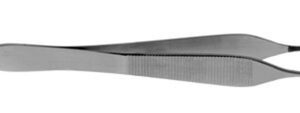 Tissue Forceps Affinity Adson 4-3/4 Inch Length Floor / Office Grade Pakistani Stainless Steel NonSterile NonLocking Thumb Handle Straight Micro, 1 X 2 Teeth