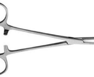 Hemostatic Forceps V. Mueller Kelly 5-1/2 Inch Length OR / Surgical Grade German Stainless Steel NonSterile Locking Finger Ring Handle Straight Serrated Tips