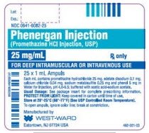 Phenergan Promethazine HCl 25 mg / mL Injection 1 mL