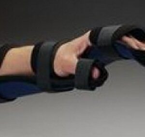 Functional Resting Hand Orthosis Rolyan Kydex Kydex Thermoplastic / Volara Right Hand Black Large