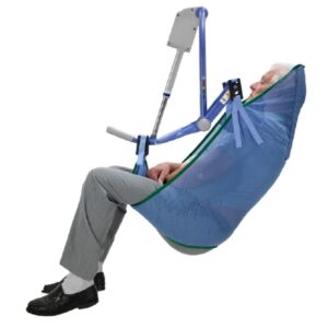 Bathing Sling Clip Bathing Sling – Unpadded Legs 4 Point Cradle With Head Support Clip Attachment Medium 600 lbs. Weight Capacity
