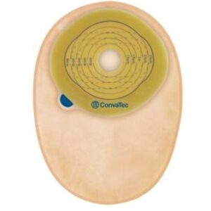 Ostomy Pouch Esteem+ One-Piece System 8 Inch Length Trim to Fit 13/16 to 2-3/4 Inch Stoma Closed End