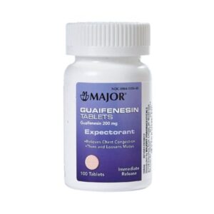 Cold and Cough Relief Major 200 mg Strength Tablet 100 per Bottle