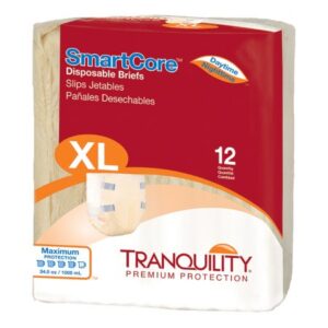 Unisex Adult Incontinence Brief Tranquility SmartCore X-Large Disposable Heavy Absorbency