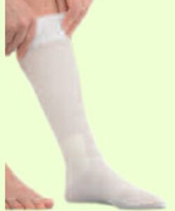 Compression Stocking Liner JOBST UlcerCARE Knee High X-Large White Closed Toe
