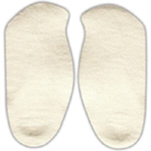 Insole Hapad Comf-Orthotic Self-Adhesive Wool Felt Female 10-1/2 to 11-1/2 White