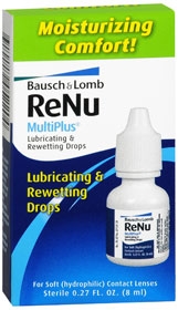 Contact Lens Solution Bausch + Lomb re’nu MultiPlus 0.27 oz. Solution