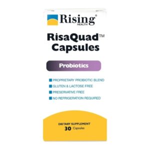 Probiotic Dietary Supplement RisaQuad 30 per Bottle Capsule