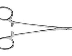 Mosquito Forceps V. Mueller Jacobson 5 Inch Length OR / Surgical Grade German Stainless Steel NonSterile Locking Finger Ring Handle Curved Delicate, Serrated Tips