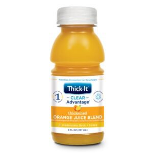 Thickened Beverage Thick-It Clear Advantage 8 oz. Bottle Orange Flavor Liquid IDDSI Level 3 Moderately Thick/Liquidized
