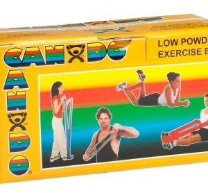 Exercise Resistance Band CanDo Low Powder Gold 5 Inch X 6 Yard 3X-Heavy Resistance