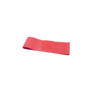 Exercise Resistance Band Loop CanDo Low Powder Red 3 X 10 Inch Light Resistance