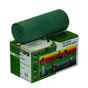 Exercise Resistance Band CanDo Green 5 Inch X 6 Yard Medium Resistance