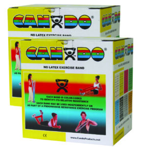 Exercise Resistance Band CanDo Yellow 5 Inch X 50 Yard X-Light Resistance
