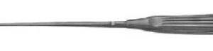 Uterine Curette V. Mueller Sims 11 Inch Length Hollow Handle with Grooves Size 3 Tip Sharp Teardrop Loop Tip