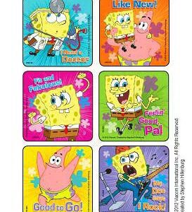 Disney 75 per Pack SpongeBob – Doctor Visit Medical Sticker 2-1/2 Inch