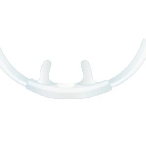 ETCO2 Nasal Sampling Cannula with O2 Delivery Flexicare Adult Curved Prong / NonFlared Tip 14 Foot O2 Line