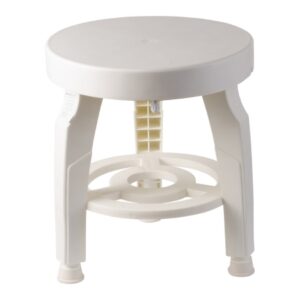 Shower Stool HealthSmart Without Arms Plastic Frame Without Backrest 16 Inch Seat Width 400 lbs. Weight Capacity