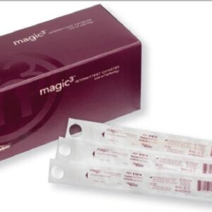 Urethral Catheter Magic3 Straight Tip Hydrophilic Coated Silicone 12 Fr. 16 Inch