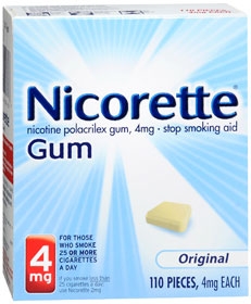 Stop Smoking Aid Nicorette 4 mg Strength Gum