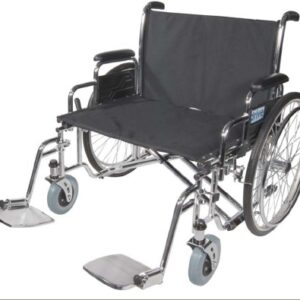 Bariatric Wheelchair drive Sentra EC Dual Axle Full Length Arm Black Upholstery 28 Inch Seat Width Adult 700 lbs. Weight Capacity