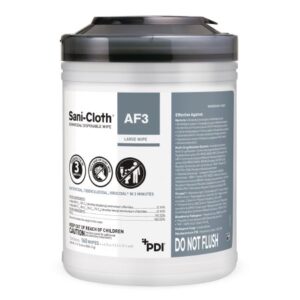 Surface Disinfectant Cleaner Sani-Cloth AF3 Premoistened Germicidal Manual Pull Wipe 160 Count Canister Mild Scent NonSterile