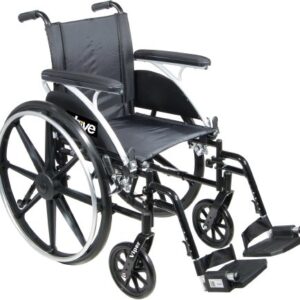 Lightweight Wheelchair drive Viper Dual Axle Desk Length Arm Elevating Legrest Black Upholstery 12 Inch Seat Width Pediatric 300 lbs. Weight Capacity