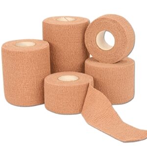 Cohesive Bandage CoFlex?LF2 4 Inch X 5 Yard Self-Adherent Closure Tan Sterile 20 lbs. Tensile Strength