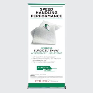 Hemostatic Dressing Surgicel SNoW 1 X 2 Inch 10 per Pack Sterile