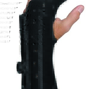 Finger Brace Exos Medium Boa Lacing System / Hook and Loop Closure Left Hand Black