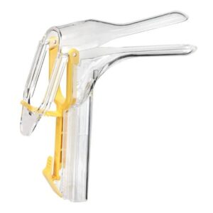 Vaginal Speculum KleenSpec 590 Series Premium Pederson NonSterile Office Grade Acrylic X-Small Double Blade Duckbill Disposable Corded/Cordless Light Source Compatible