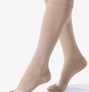 Compression Stocking JOBST Relief Knee High Large Beige Open Toe
