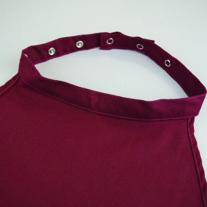 Apron Bib Avila Snap Closure Reusable Polyester