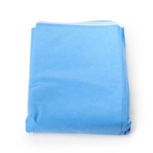 QUICK CHECK* H500 Sterilization Wrap White / Blue 48 X 48 Inch Dual Layer SMS Polypropylene Steam / EO Gas / Hydrogen Peroxide