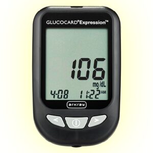 Blood Glucose Meter Glucocard Expresson 6 Second Results Stores up to 7 Results No Coding Required