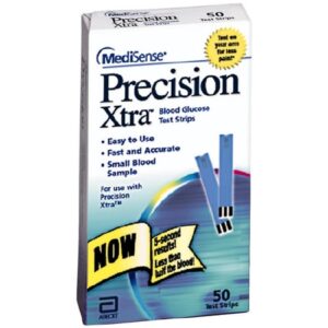 Blood Glucose Test Strips Precision Xtra 50 Strips per Pack