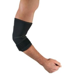 Elbow Sleeve ProFlex 655 X-Large Pull-On / Hook and Loop Strap Low Profile Left or Right Elbow 12 to 13 Inch Elbow Circumference Black