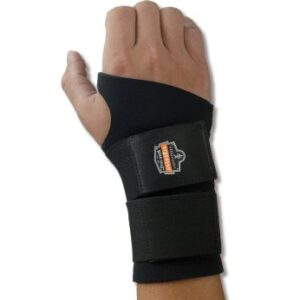 Wrist Support ProFlex 670 Ambidextrous Double Strap Neoprene Left or Right Hand Black X-Large