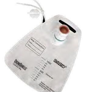 Rectal Collection Pouch Dignishield SMS One-Piece System Closed End