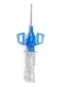 Closed IV Catheter Introcan Safety 3 18 Gauge 1-1/4 Inch Polyurethane Winged Hub Blood Control Passive Safety