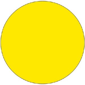 Blank Label Shamrock Label Dot Yellow Litho Paper 3/4 Diameter