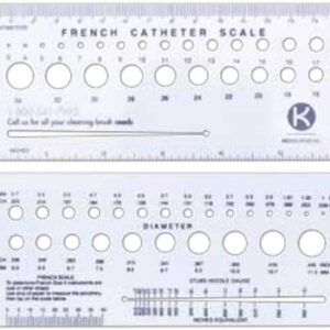 French Catheter Scale 6 Inch Length Plastic NonSterile