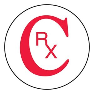 Pre-Printed Label Indeed Auxiliary Label White Paper CRX Red Quality Control Label 3/4 Inch Diameter