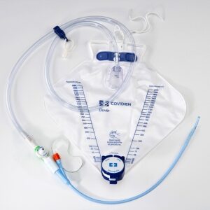 Indwelling Catheter Tray Dover Foley / Coude Tip 18 Fr. 5 cc Balloon Silicone