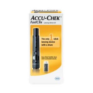 Lancing Device Accu-Chek Preloaded Safety Drum Push Button Activation Multiple Sites